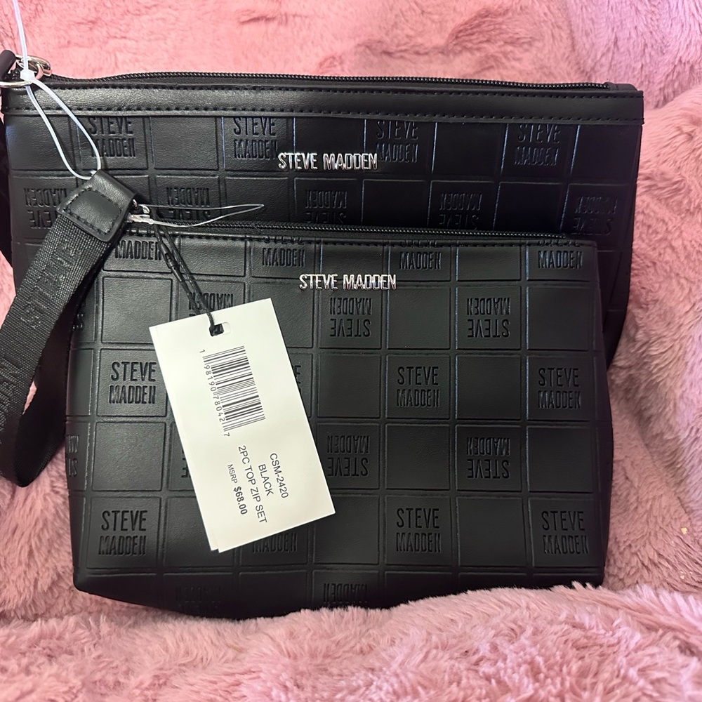 NWT Steve Madden 2-Piece Top Zip Set in Black 🖤